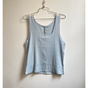 Skims Baby Blue Ribbed Tank NWT